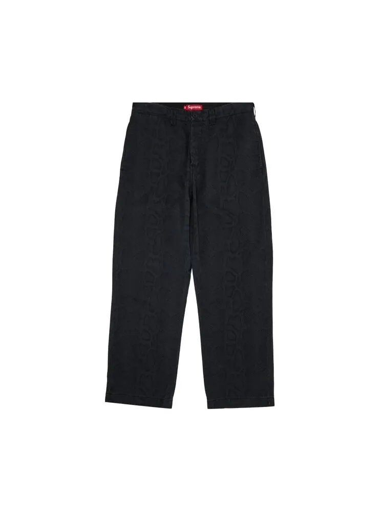 Брюки Supreme Snake Print Chino Pant — изображение 1 из 3, серый