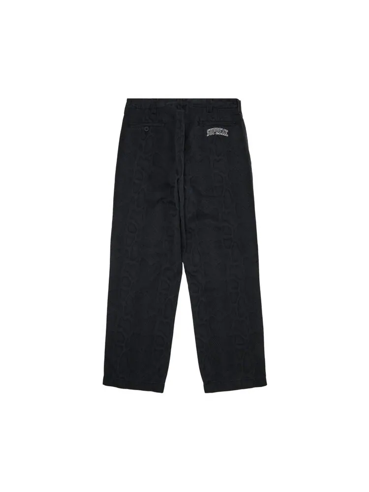 Брюки Supreme Snake Print Chino Pant — изображение 2 из 3, серый