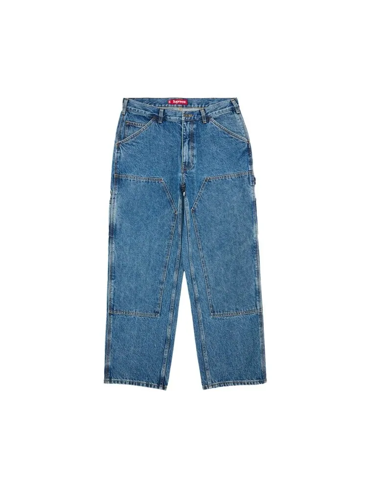 Брюки Supreme Double Knee Painter Pant — изображение 1 из 3, синий