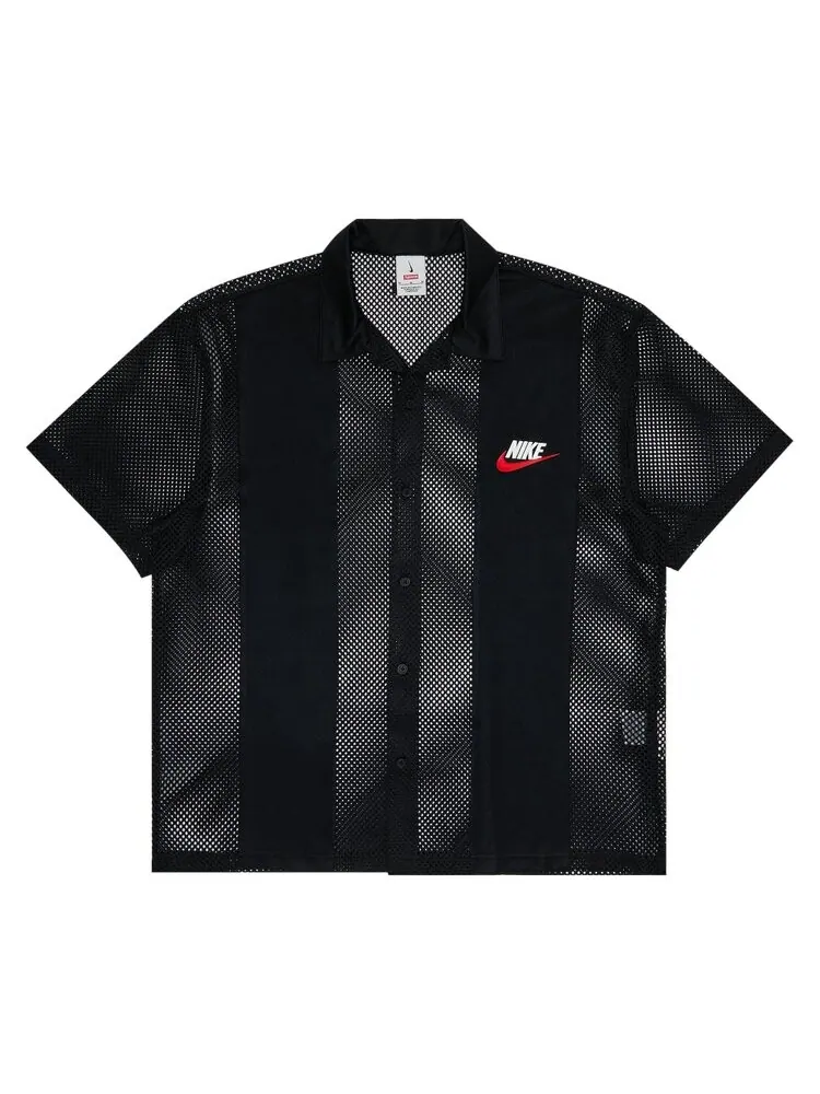 Рубашка Supreme x Nike Mesh Short-Sleeve Shirt — изображение 1 из 3, черный