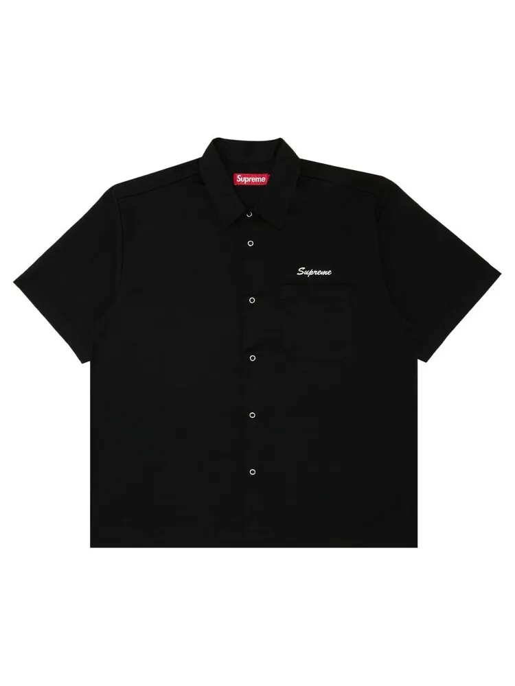Рубашка Supreme Margaret Keane Teardrop Short-Sleeve Work Shirt — изображение 1 из 3, черный