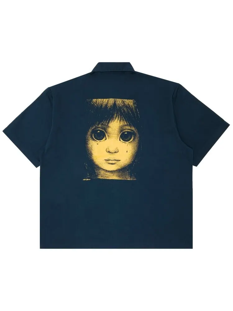 Рубашка Supreme Margaret Keane Teardrop Short-Sleeve Work Shirt — изображение 2 из 3, синий