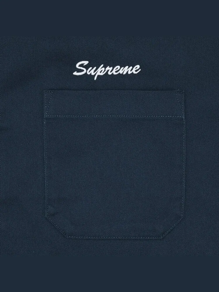 Рубашка Supreme Margaret Keane Teardrop Short-Sleeve Work Shirt — изображение 3 из 3, синий
