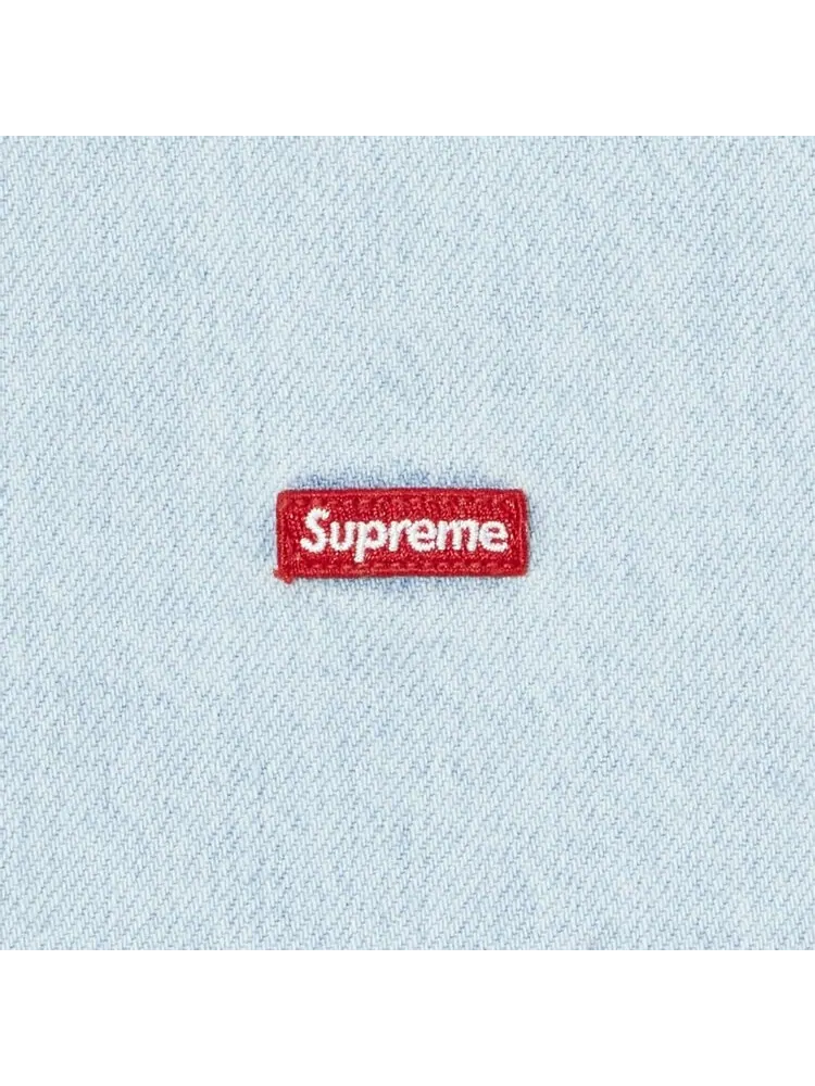Рубашка Supreme Small Box 'Washed Blue' — изображение 2 из 2, синий
