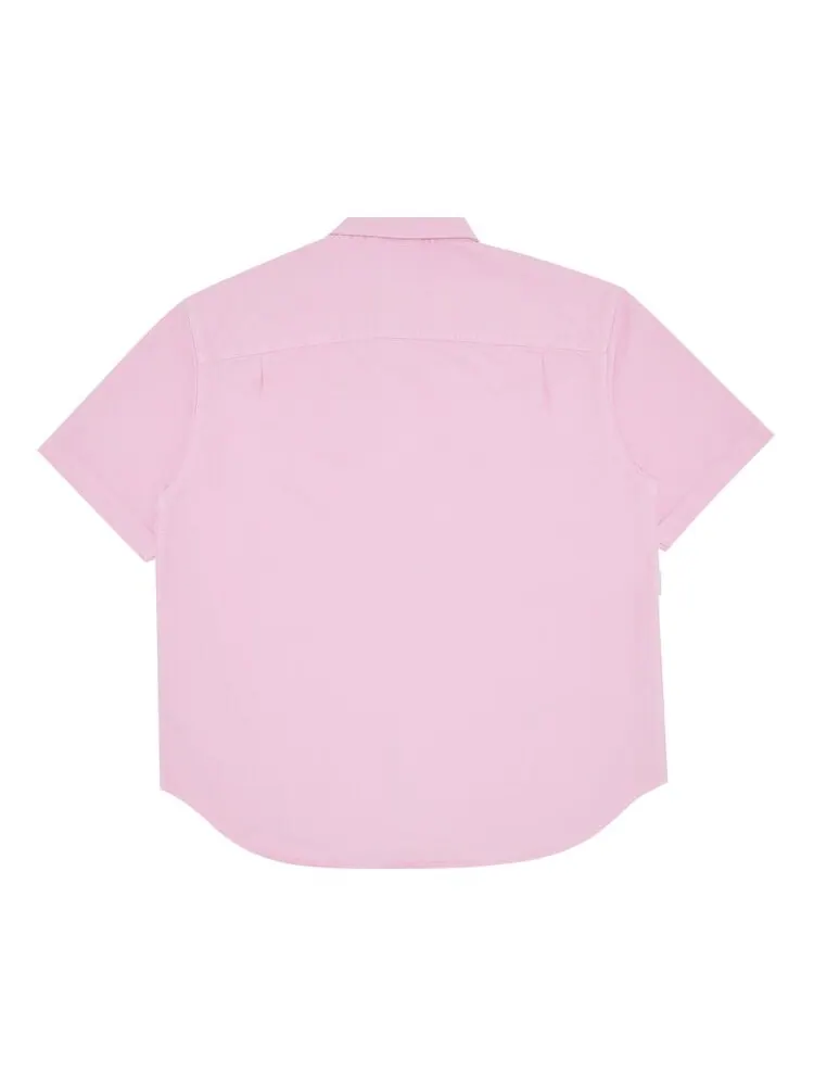 Рубашка Supreme Loose Fit Short-Sleeve Denim Painter Shirt — изображение 2 из 3, розовый