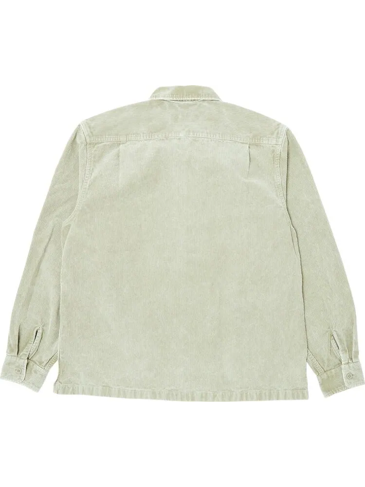 Рубашка Supreme Washed Corduroy Zip Up 'Tan' — изображение 2 из 3, загар