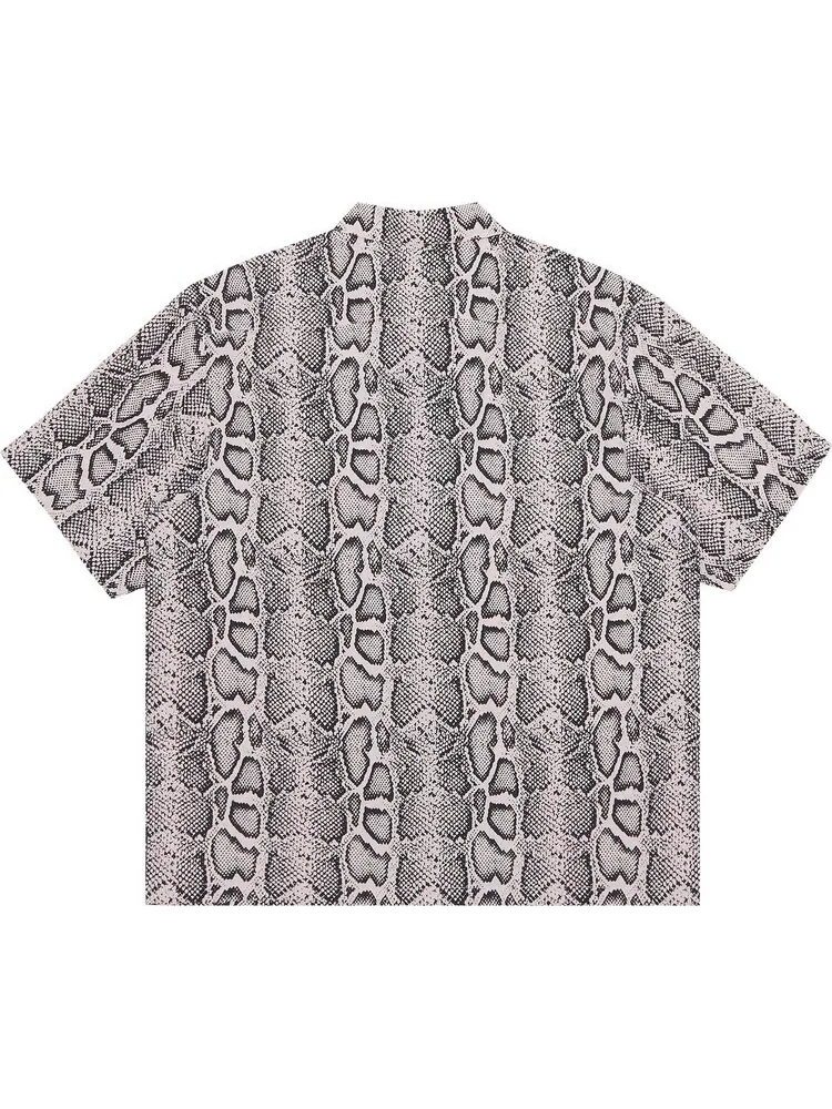Рубашка Supreme Snake Short-Sleeve 'Pink' — изображение 2 из 3, розовый