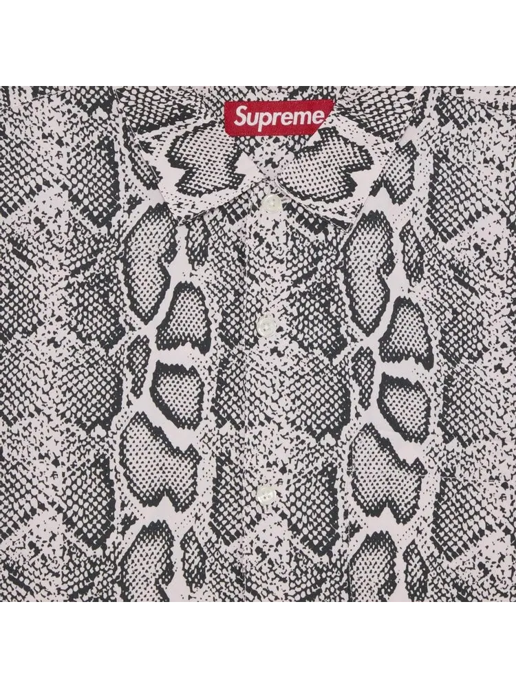 Рубашка Supreme Snake Short-Sleeve 'Pink' — изображение 3 из 3, розовый