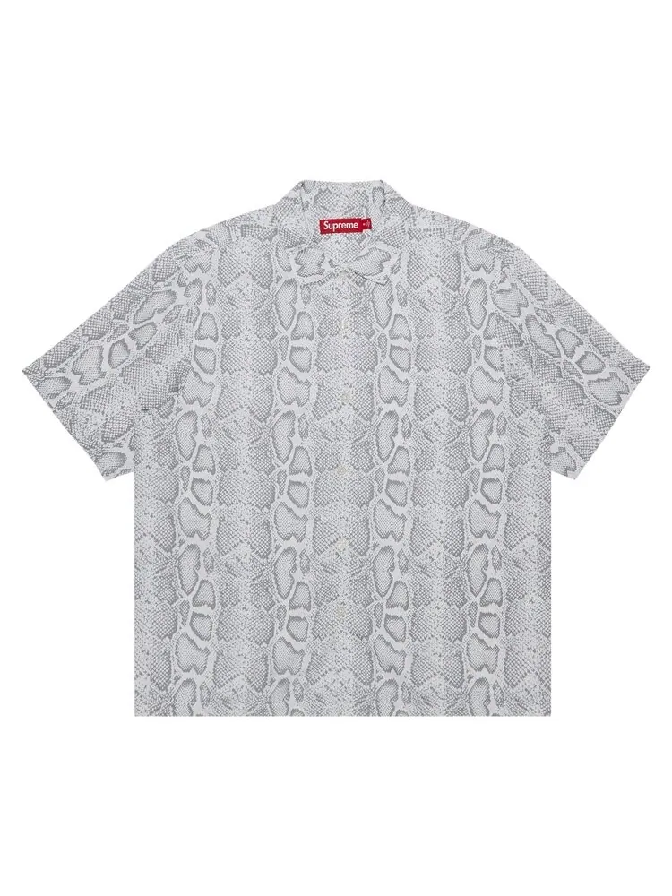 Рубашка Supreme Snake Short-Sleeve 'White' — изображение 1 из 3, белый