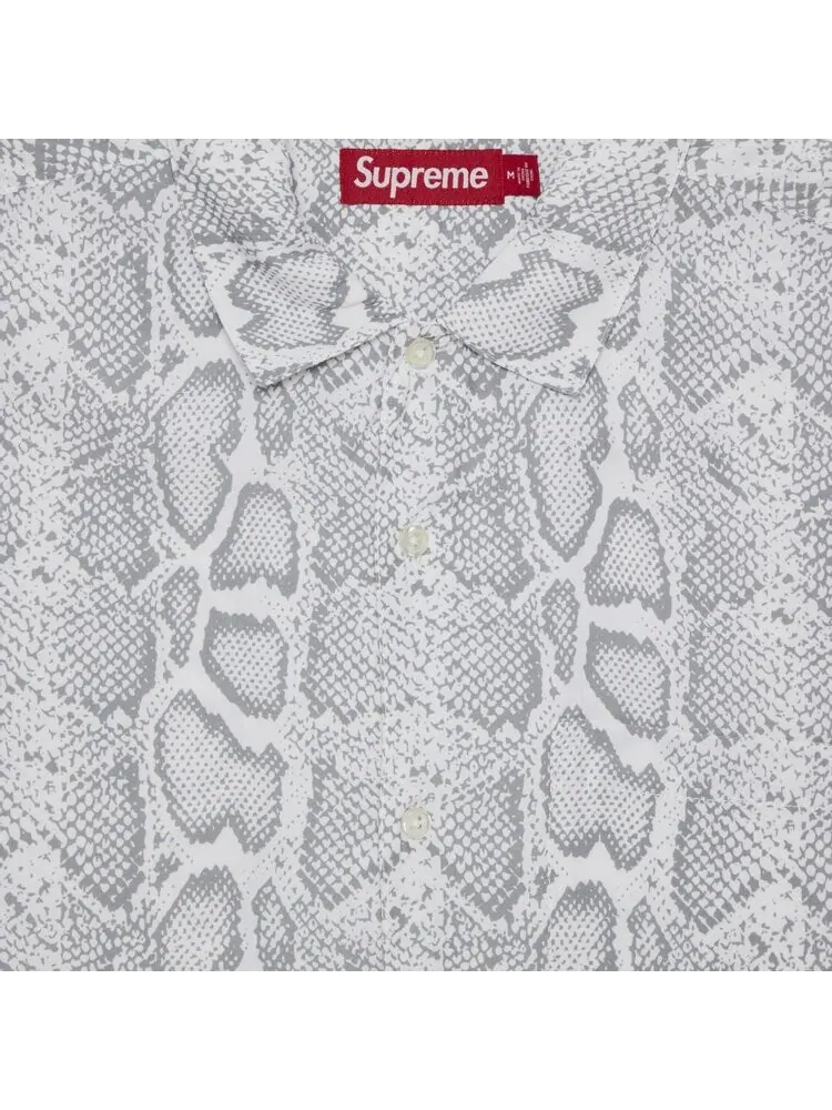 Рубашка Supreme Snake Short-Sleeve 'White' — изображение 3 из 3, белый