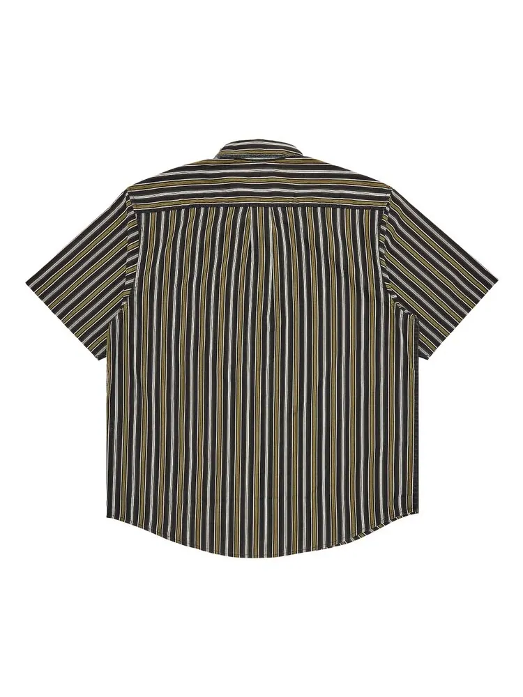 Рубашка Supreme Loose Fit Multi Stripe Short-Sleeve Shirt — изображение 2 из 3, черный