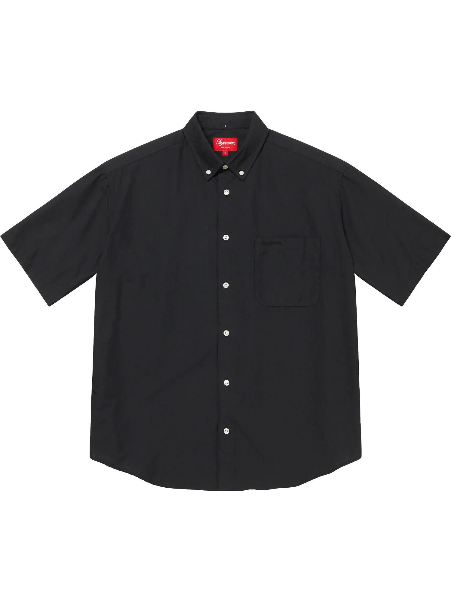 Рубашка Supreme Loose Fit Short-Sleeve Oxford — изображение 1 из 2, черный
