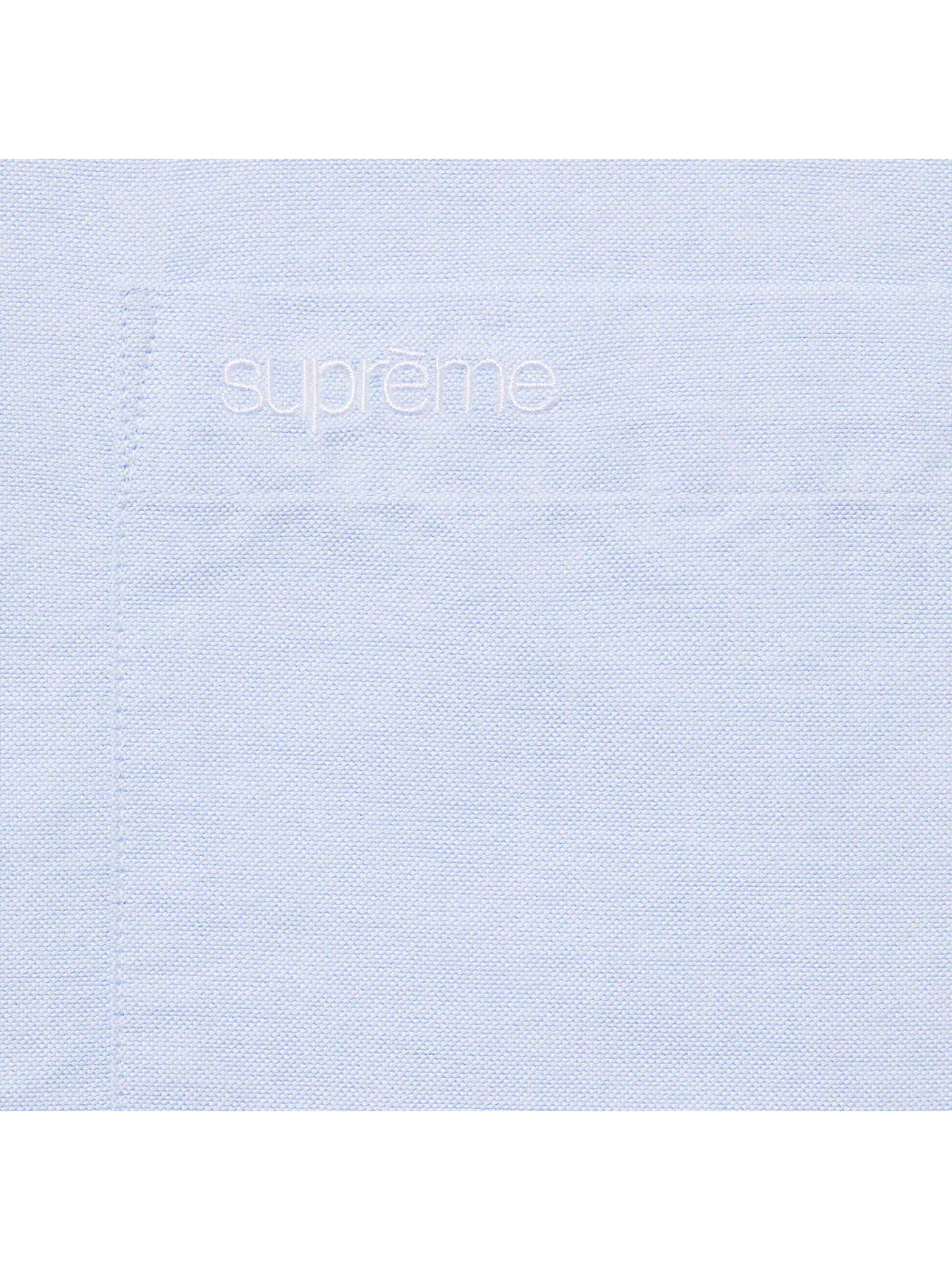 Рубашка Supreme Loose Fit Short-Sleeve Oxford — изображение 2 из 2, светлый синий