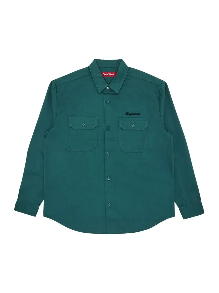Рубашка Supreme Our Lady Work Shirt — изображение 1 из 3, зеленый