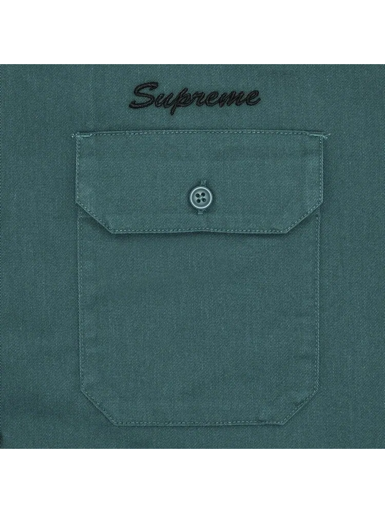 Рубашка Supreme Our Lady Work Shirt — изображение 3 из 3, зеленый