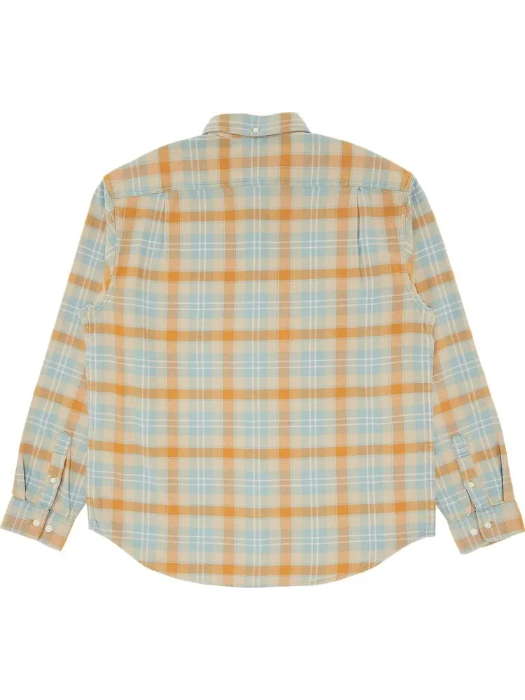 Рубашка Supreme Plaid Flannel 'Tan' — изображение 2 из 3, загар