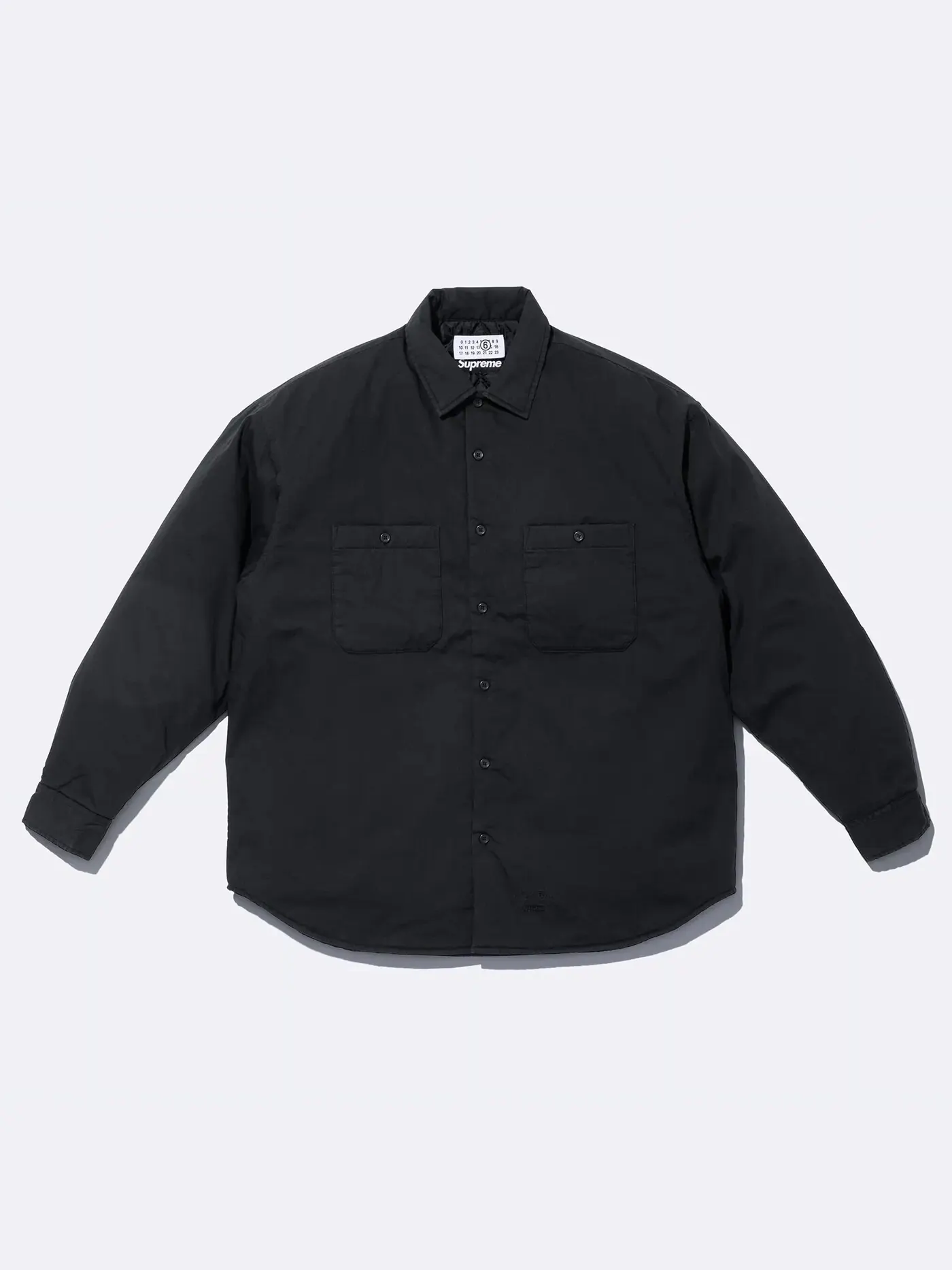 Стеганая рубашка Supreme x MM6 Maison Margiela — изображение 1 из 3, черный