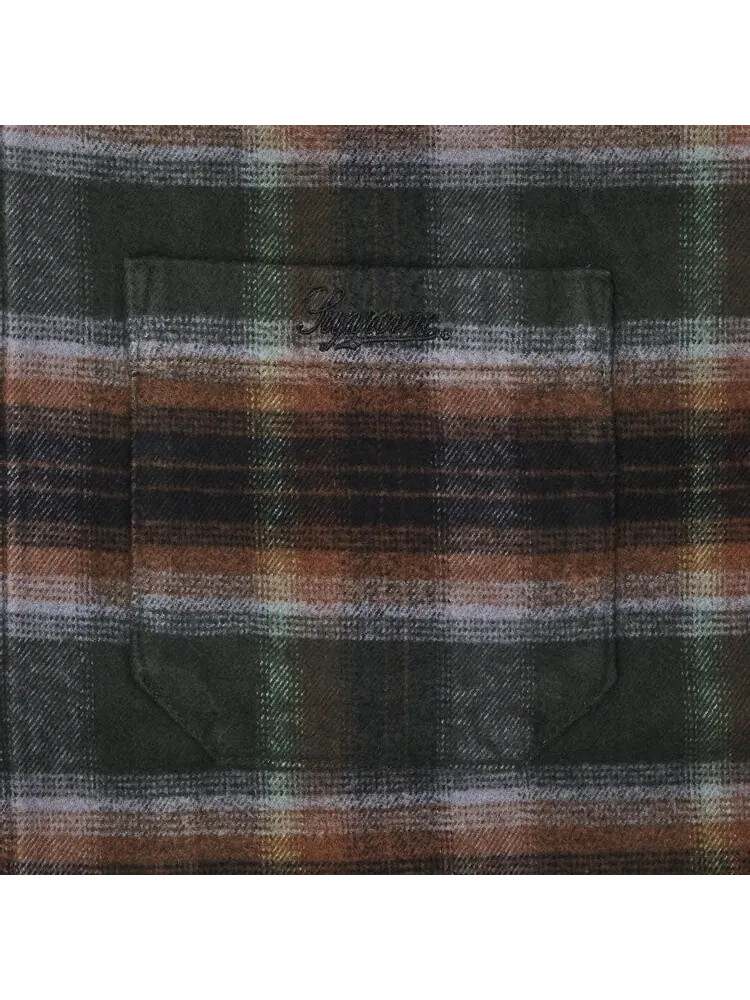 Рубашка Supreme Shadow Plaid Flannel Zip Up 'Green' — изображение 3 из 3, зеленый