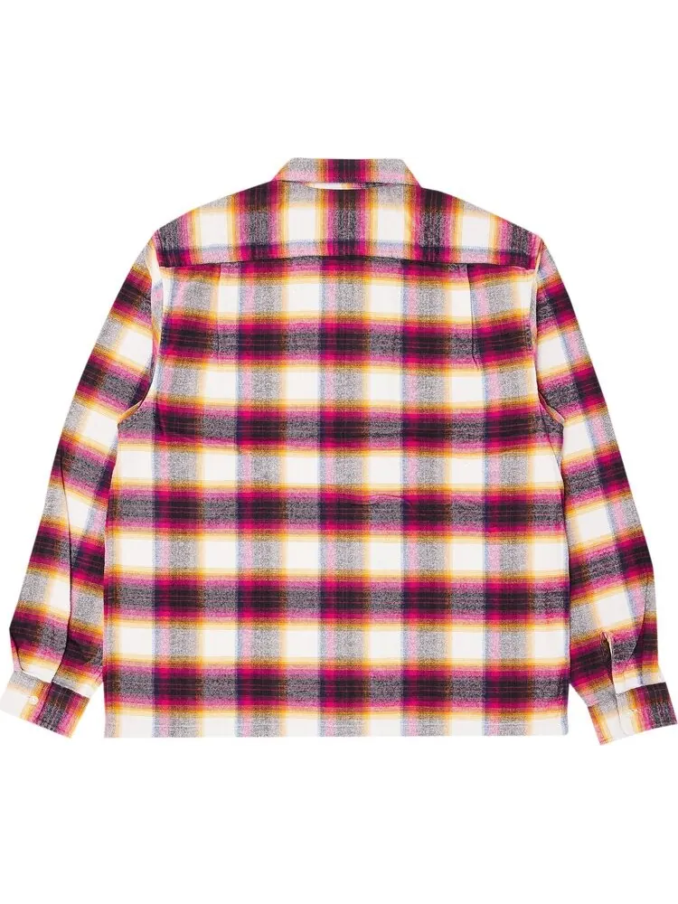 Рубашка Supreme Shadow Plaid Flannel Zip Up 'White' — изображение 2 из 3, мульти