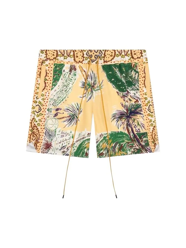 Шорты Rhude Palmina Silk Short — изображение 1 из 1, мульти