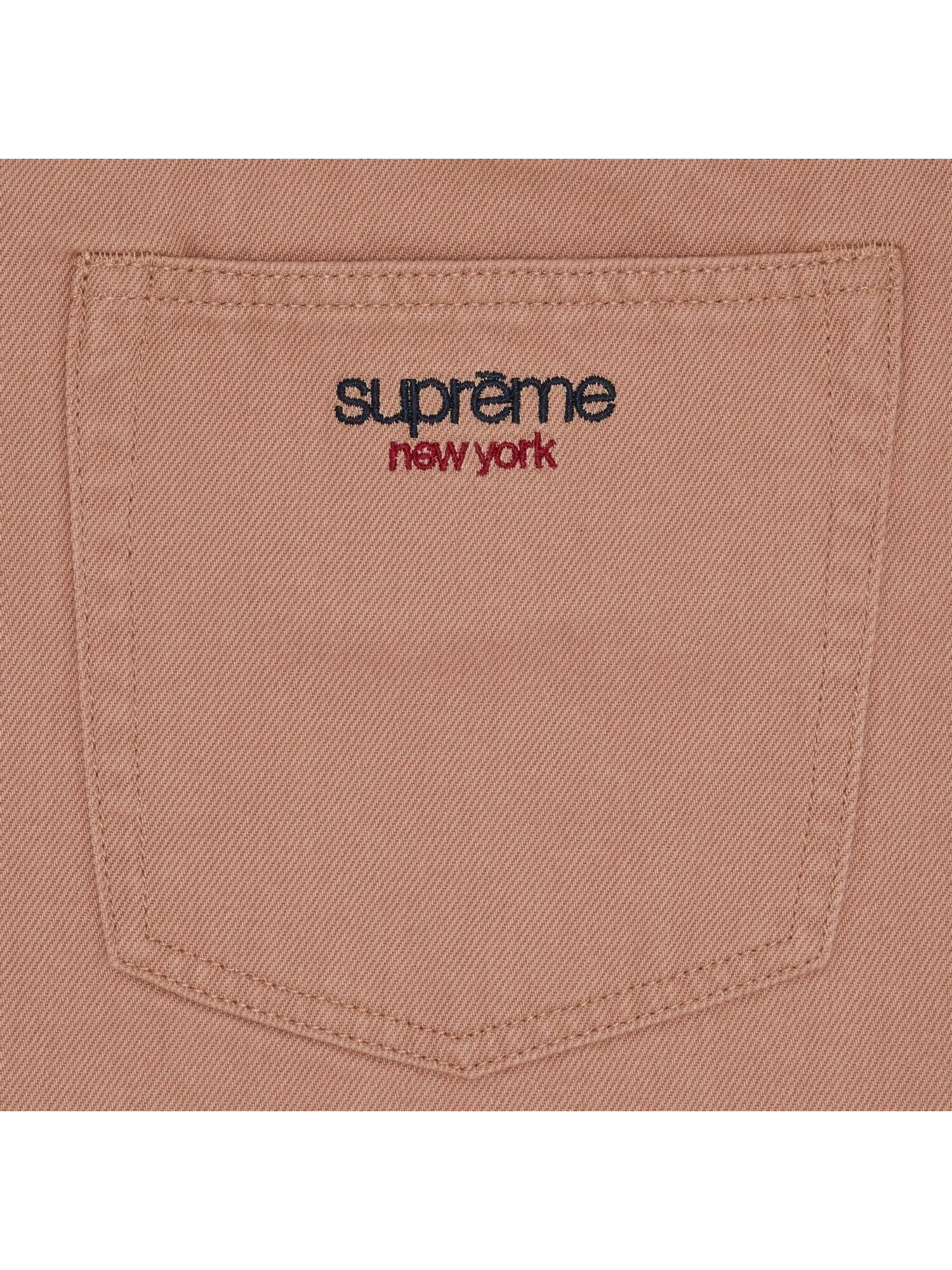 Шорты Supreme Baggy Denim, оранжево-персиковый — изображение 3 из 3, оранжевый