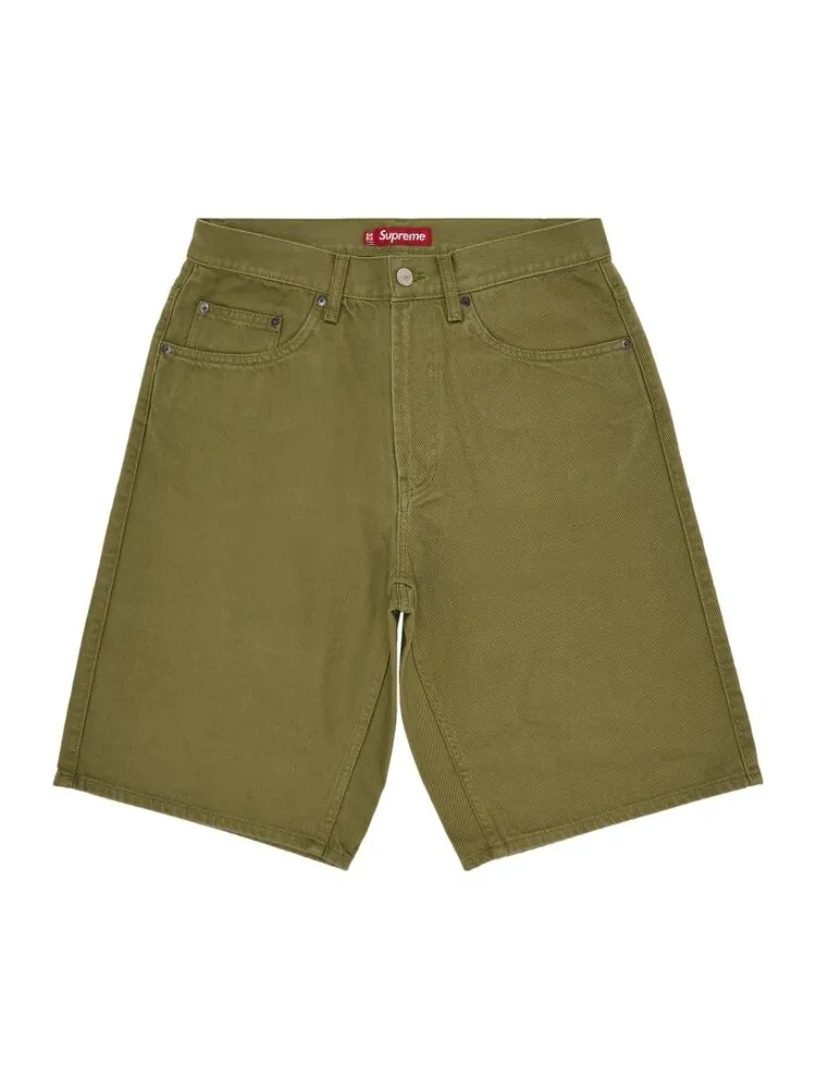 Шорты Supreme Baggy Denim Short — изображение 1 из 3, зеленый