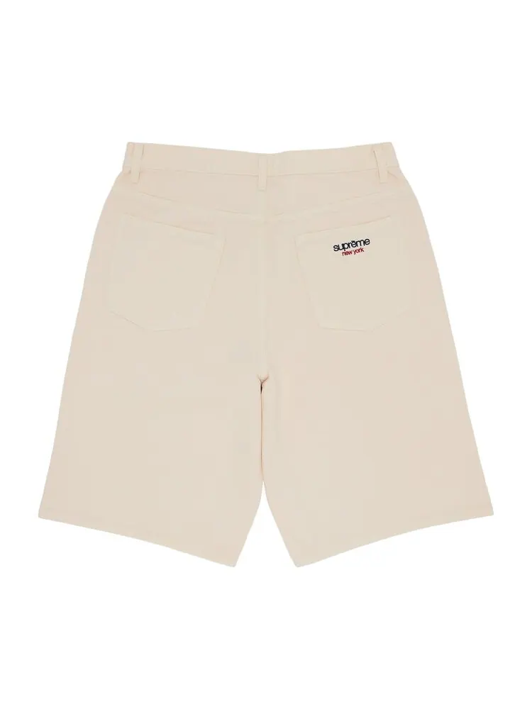Шорты Supreme Baggy Denim Short — изображение 2 из 3, бежевый