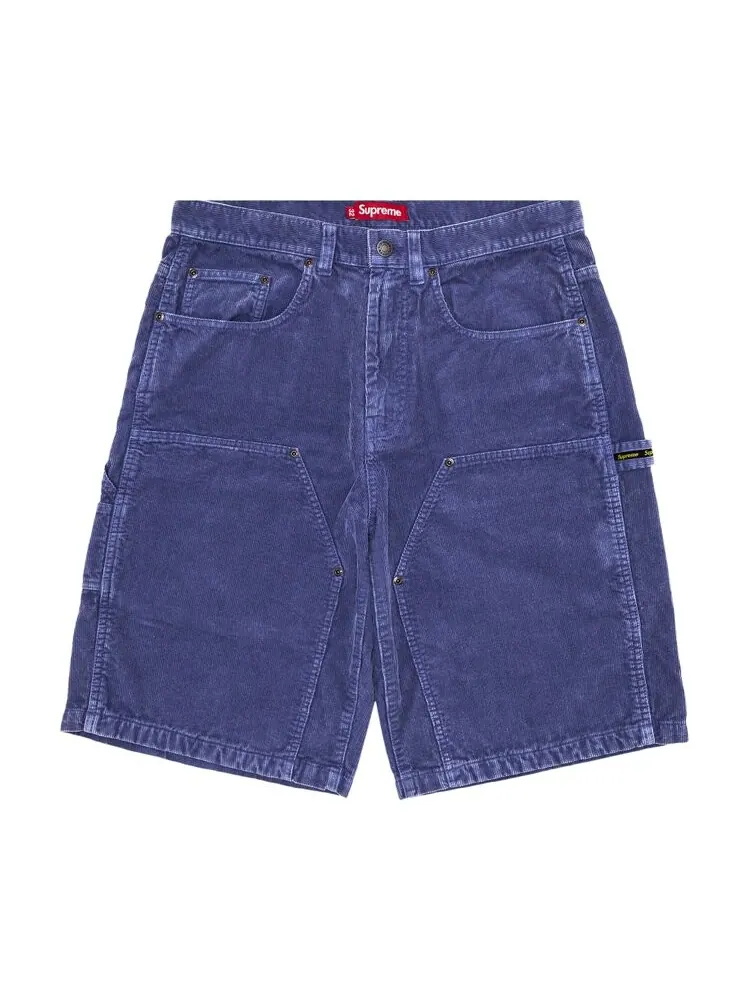 Шорты Supreme Washed Corduroy Double Knee Painter Short — изображение 1 из 3, синий