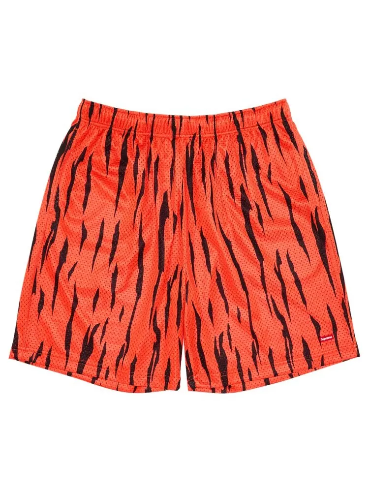 Шорты Supreme Small Box Baggy Mesh Short — изображение 1 из 3, оранжевый
