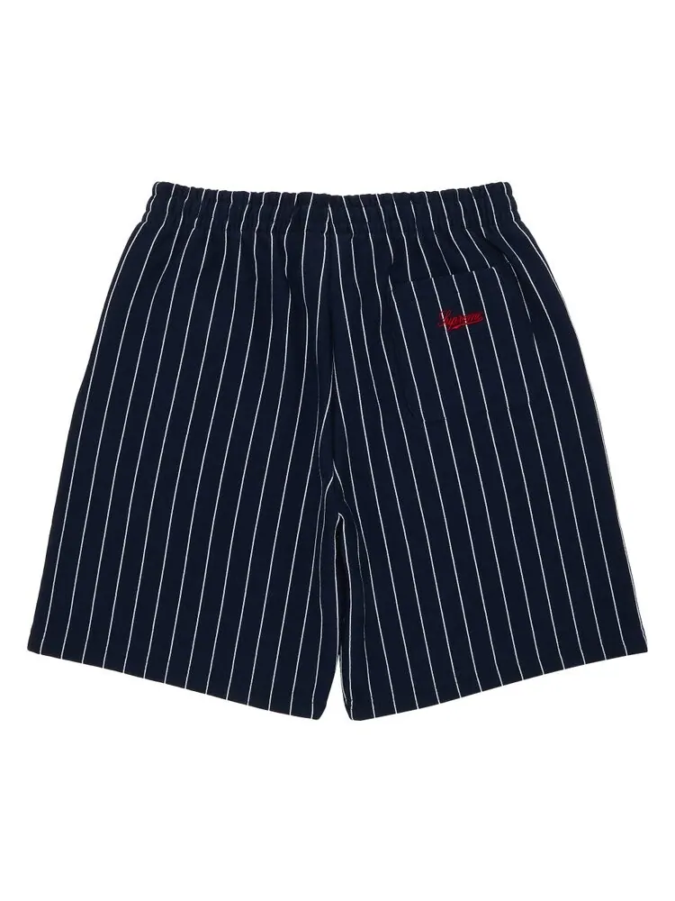 Шорты Supreme Pinstripe Sweatshort — изображение 2 из 3, синий