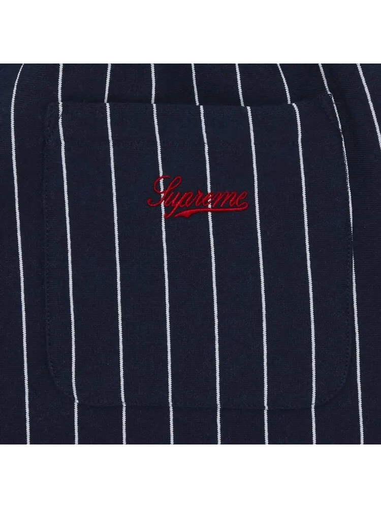 Шорты Supreme Pinstripe Sweatshort — изображение 3 из 3, синий