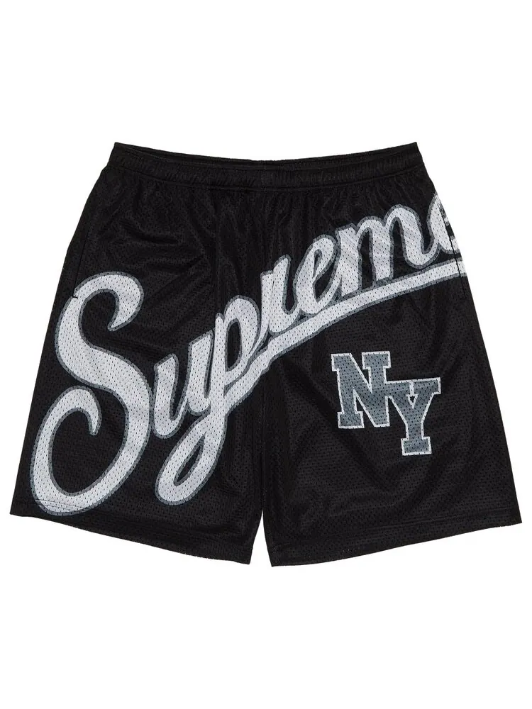 Шорты Supreme Big Script Mesh Short — изображение 1 из 3, черный