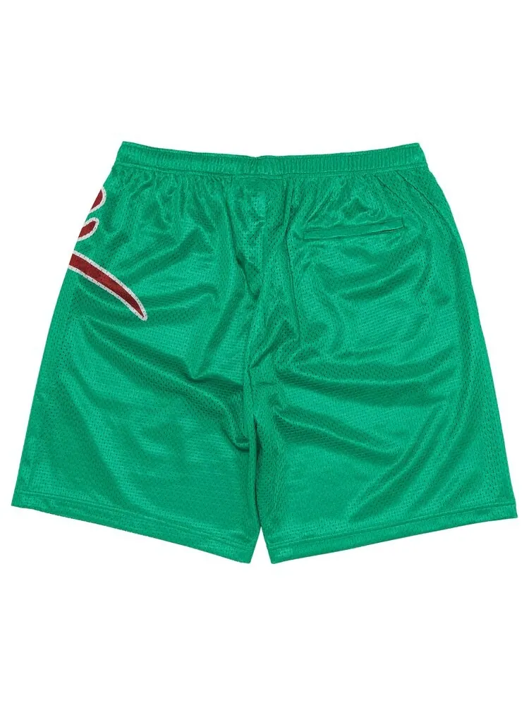 Шорты Supreme Big Script Mesh Short — изображение 2 из 3, зеленый