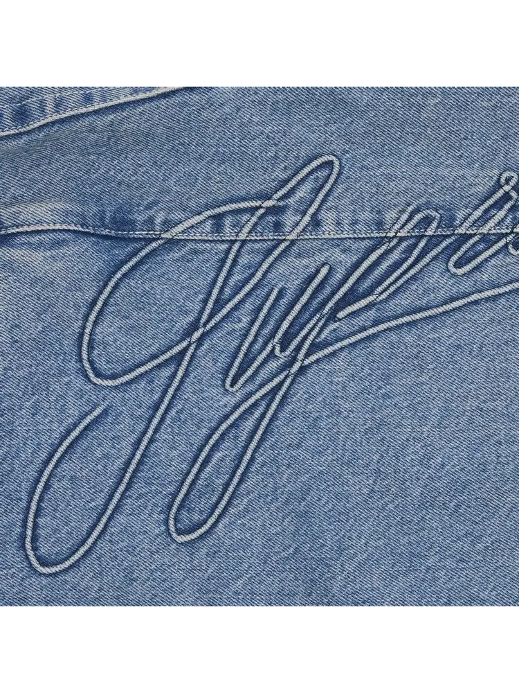 Шорты Supreme Script Baggy Denim Short — изображение 3 из 3, синий