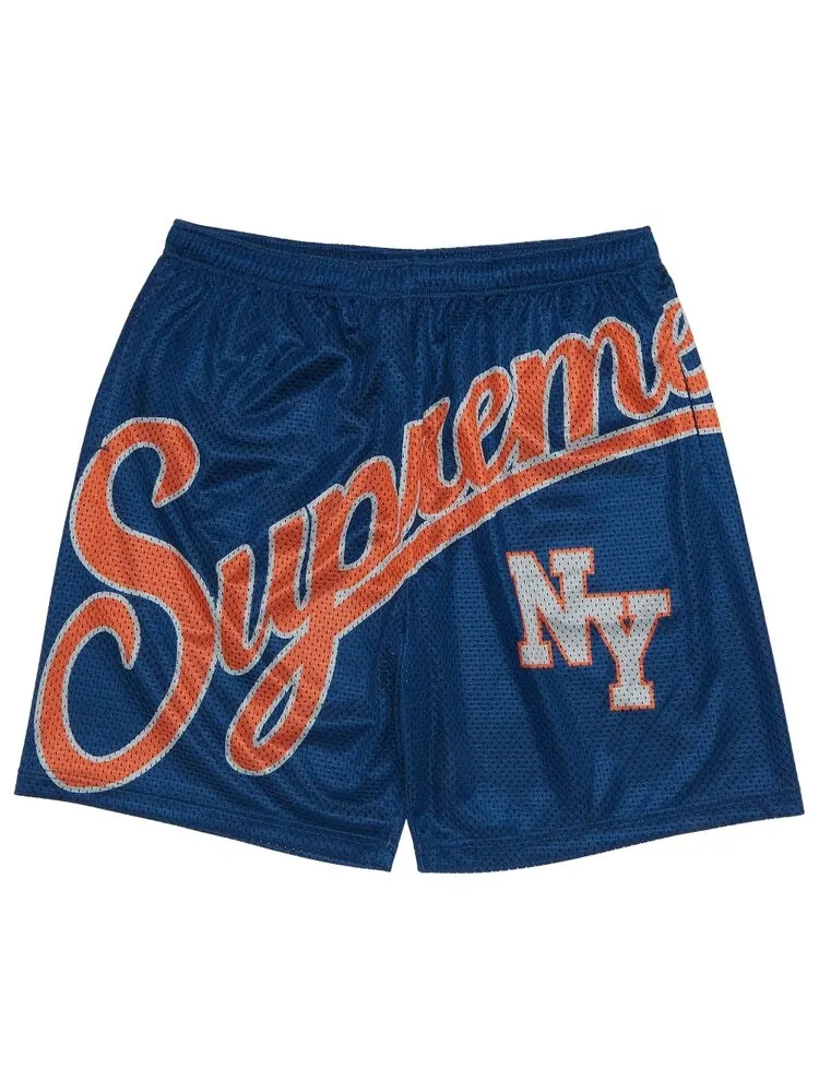 Шорты Supreme Big Script Mesh Short — изображение 1 из 3, синий