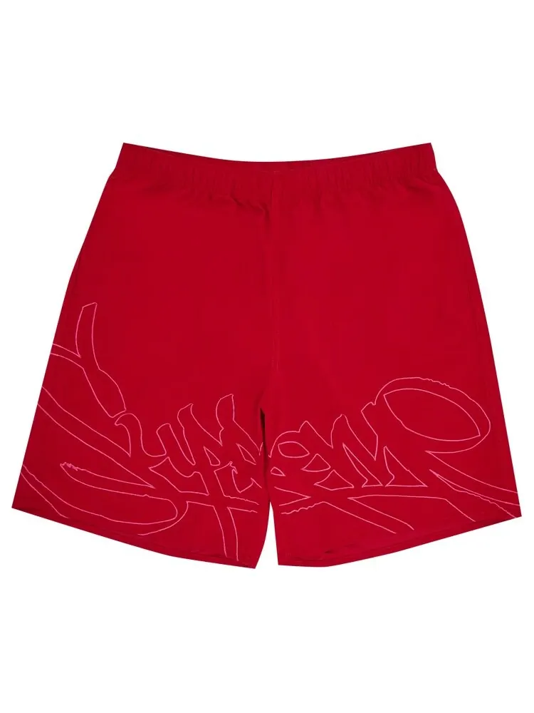 Шорты Supreme Tag Water Short — изображение 1 из 3, красный