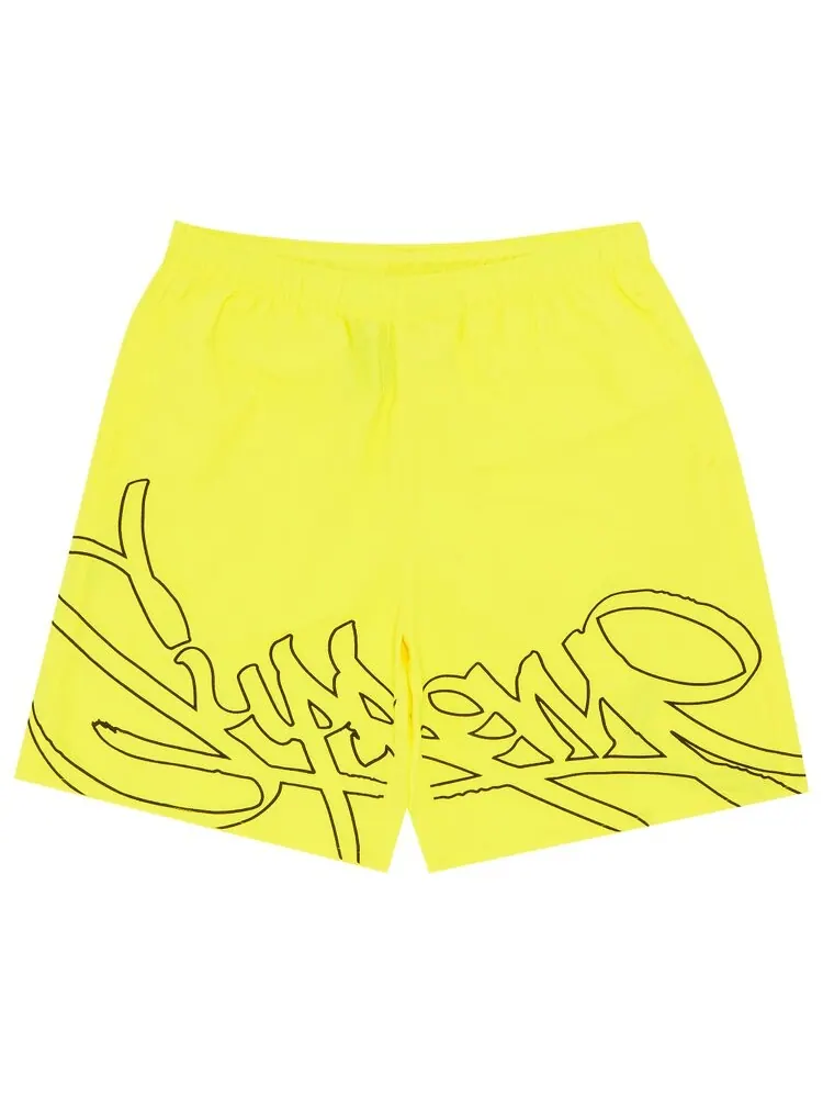 Шорты Supreme Tag Water Short — изображение 1 из 3, желтый