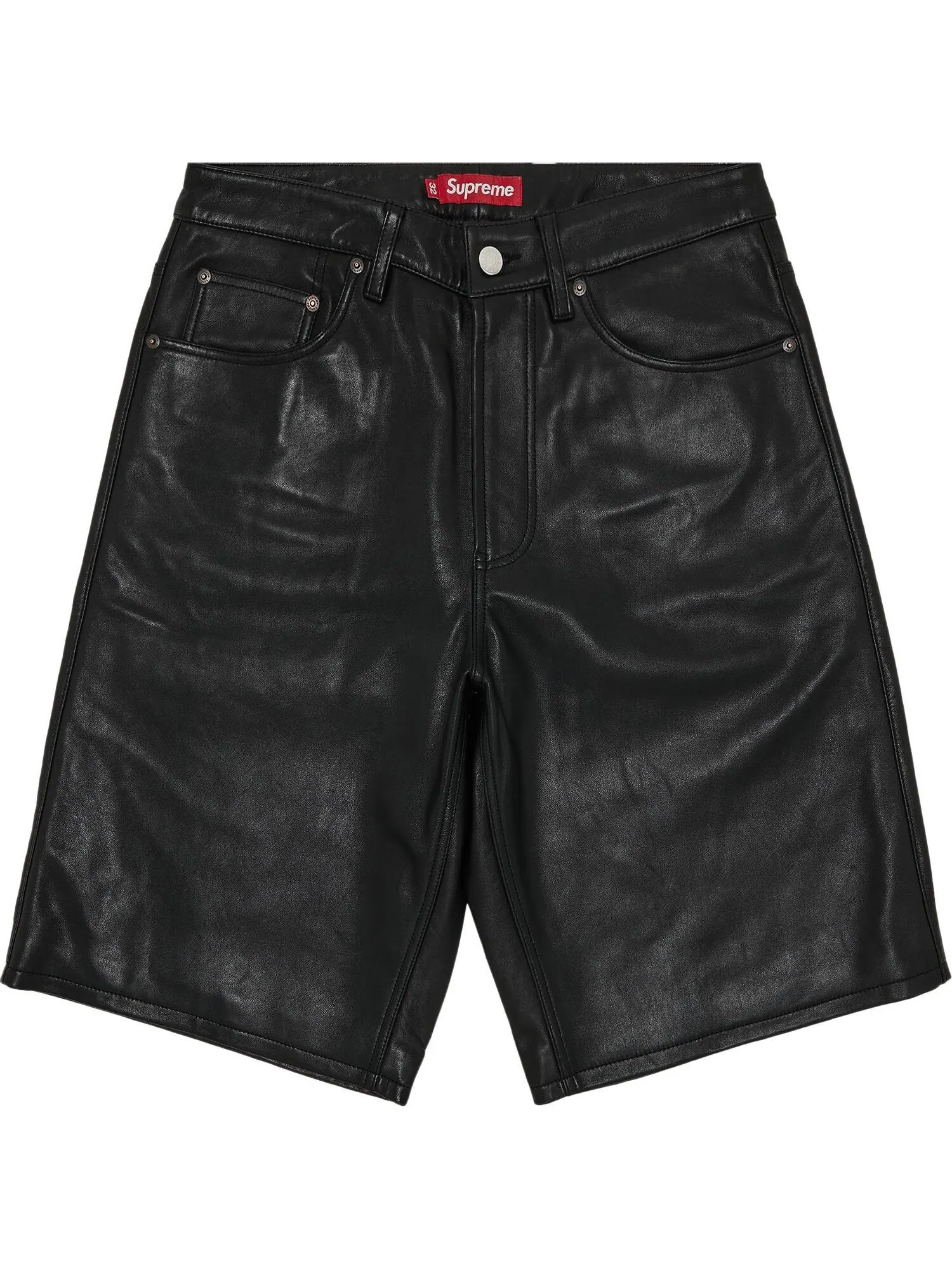 Шорты Supreme Baggy Leather — изображение 1 из 3, черный
