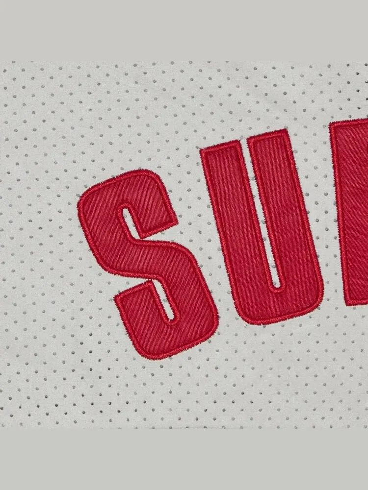 Шорты Supreme Ultrasuede Mesh Short — изображение 3 из 3, серый