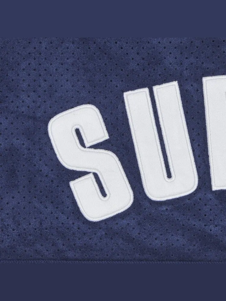 Шорты Supreme Ultrasuede Mesh Short — изображение 3 из 3, синий
