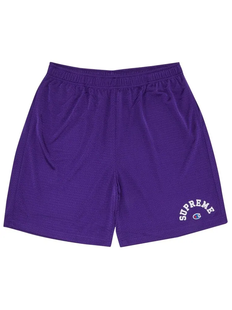 Шорты Supreme x Champion Mesh Short — изображение 1 из 3, фиолетовый