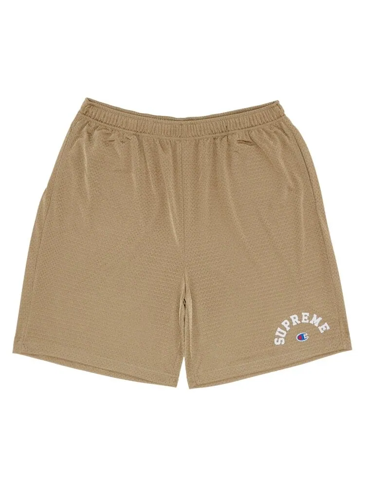 Шорты Supreme x Champion Mesh Short — изображение 1 из 3, бежевый