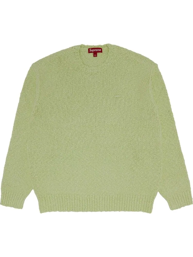 Свитер Supreme Bouclé Small Box 'Bright Lime' — изображение 1 из 2, зеленый