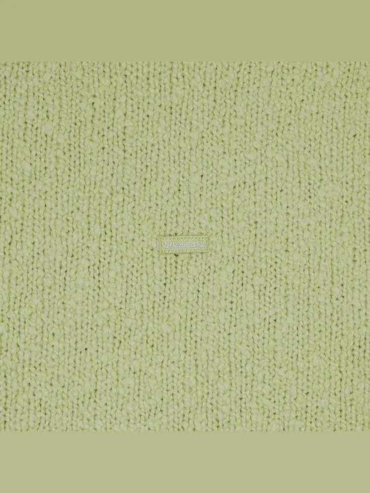 Свитер Supreme Bouclé Small Box 'Bright Lime' — изображение 2 из 2, зеленый