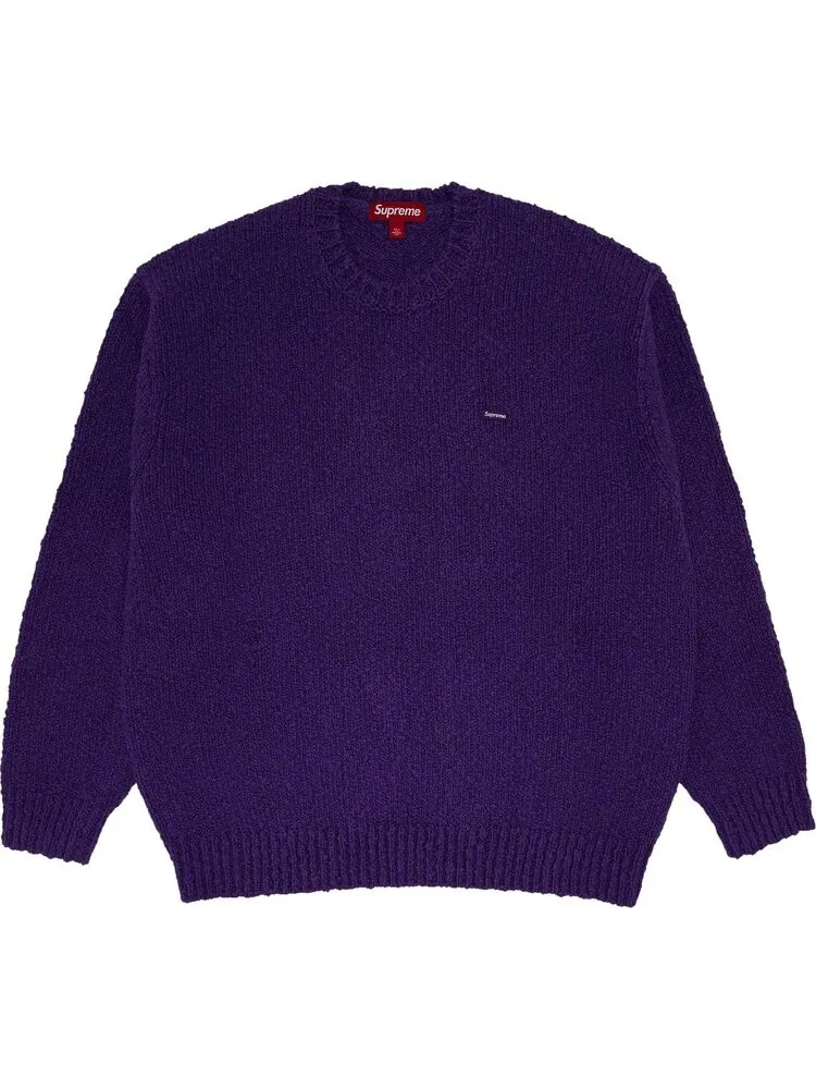 Свитер Supreme Bouclé Small Box 'Purple' — изображение 1 из 2, фиолетовый