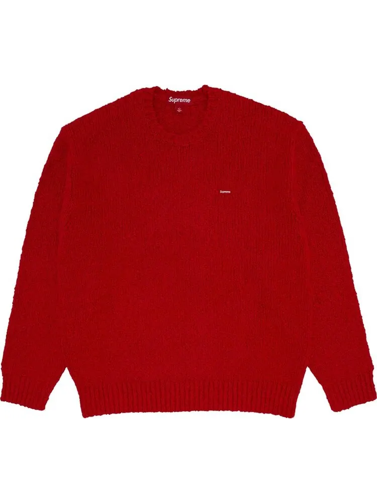 Свитер Supreme Bouclé Small Box 'Red' — изображение 1 из 2, красный