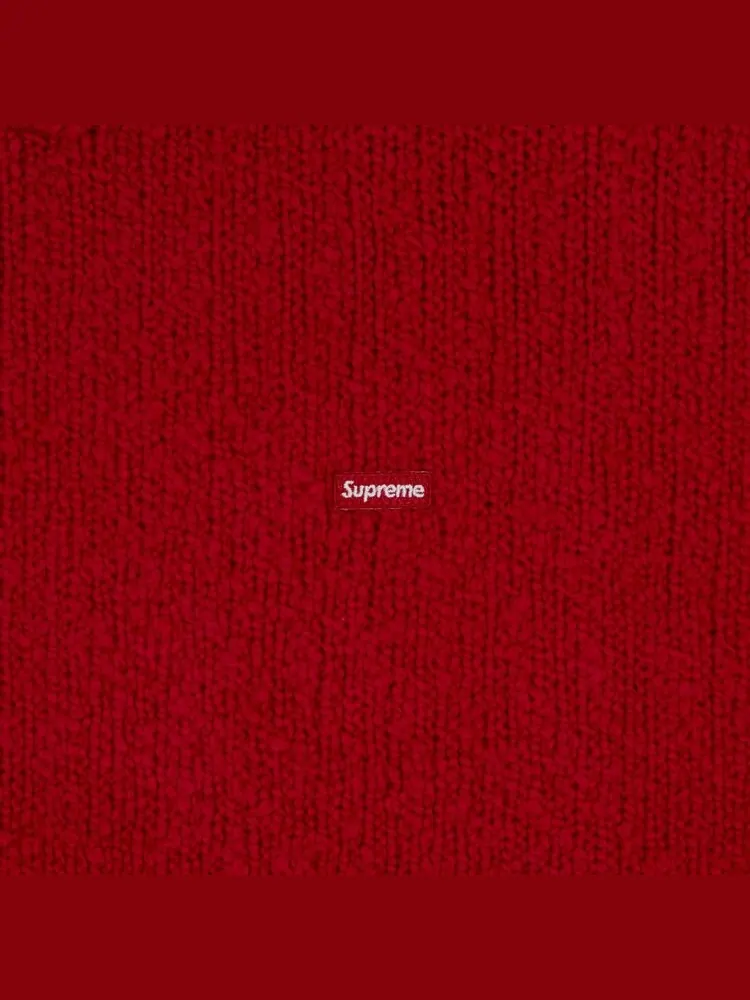Свитер Supreme Bouclé Small Box 'Red' — изображение 2 из 2, красный