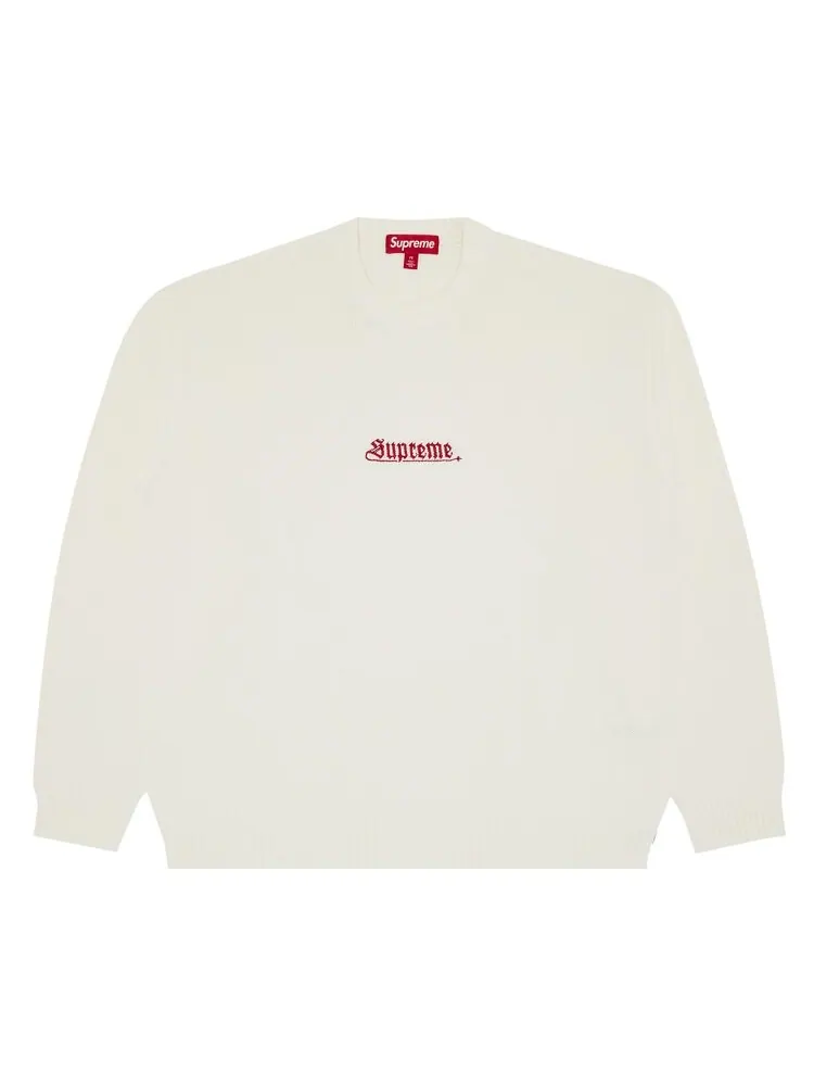 Свитер Supreme Old English Sweater — изображение 1 из 3, белый