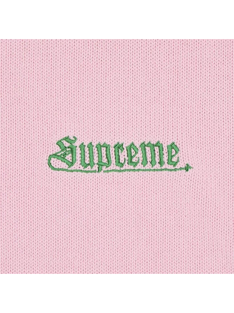 Свитер Supreme Old English Sweater — изображение 3 из 3, розовый