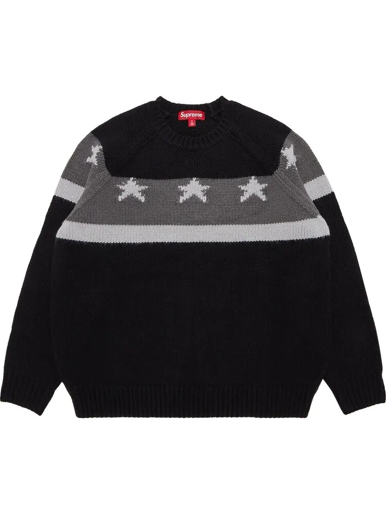 Свитер Supreme Stars 'Black' — изображение 1 из 3, черный